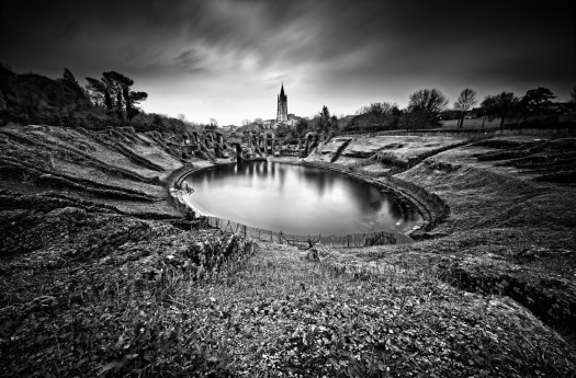 Aqua Arena · les Arènes de Saintes inondées · par Wolfgang Autexier photographe à Saintes et en Charente-Maritime